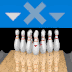 bowling pins and rack